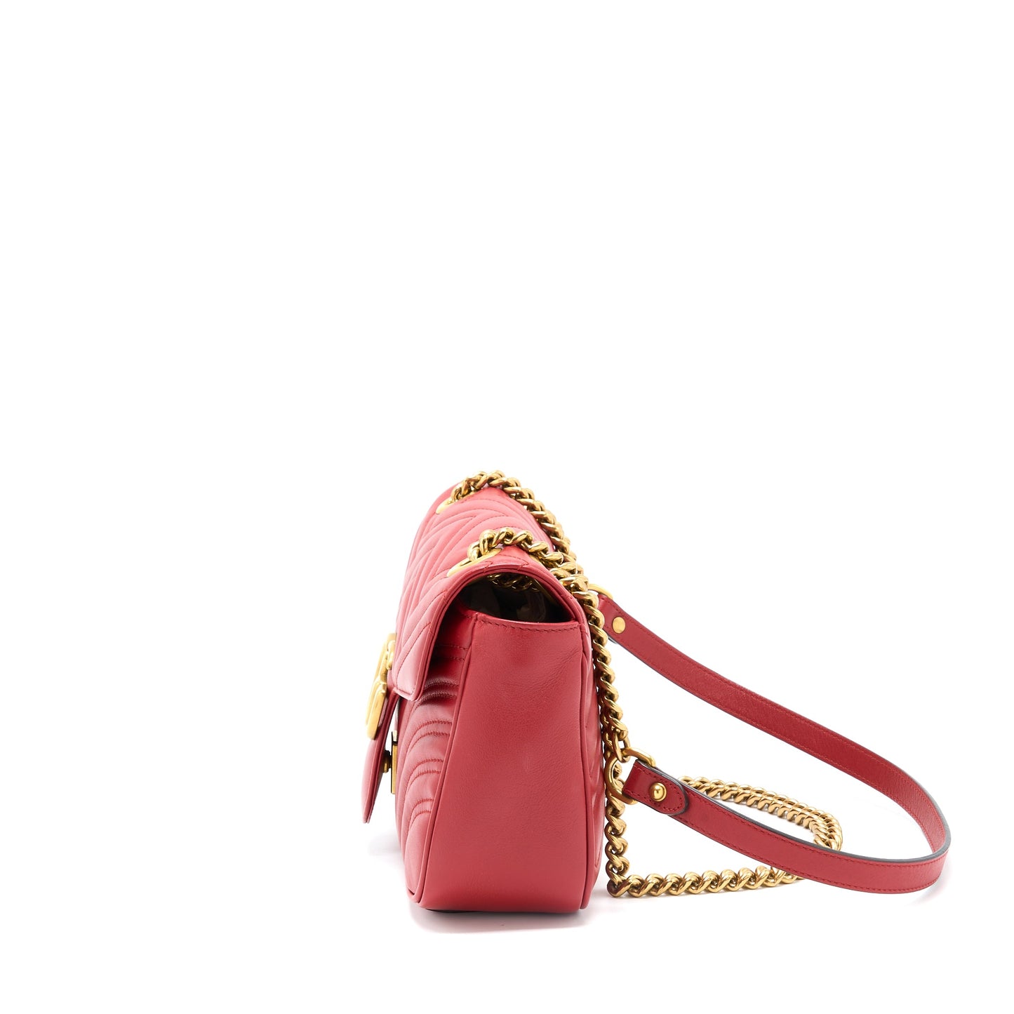 Gucci Small GG Marmont Bag Red