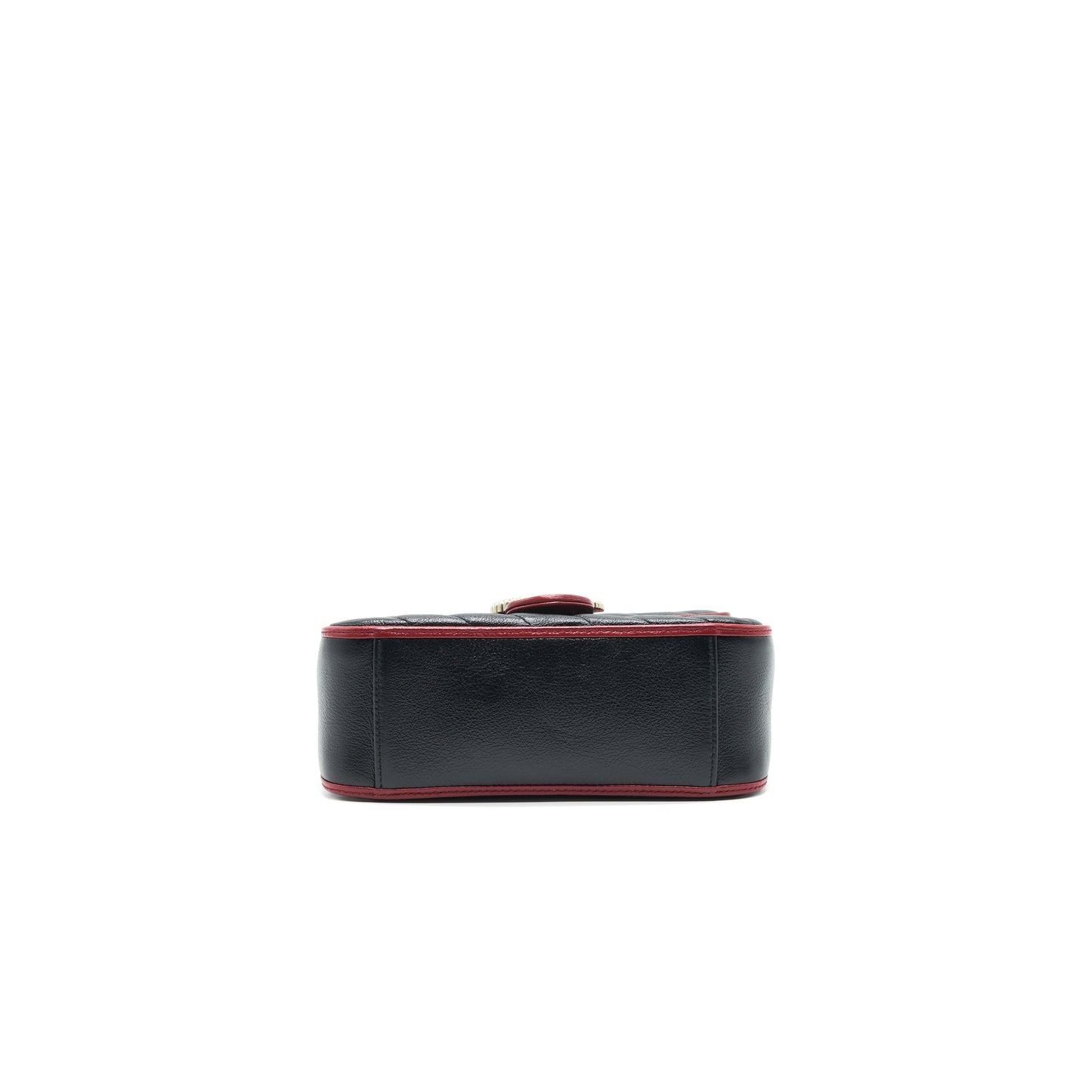 GUCCI GG MARMONT MINI TOP HANDLE BAG BLACK