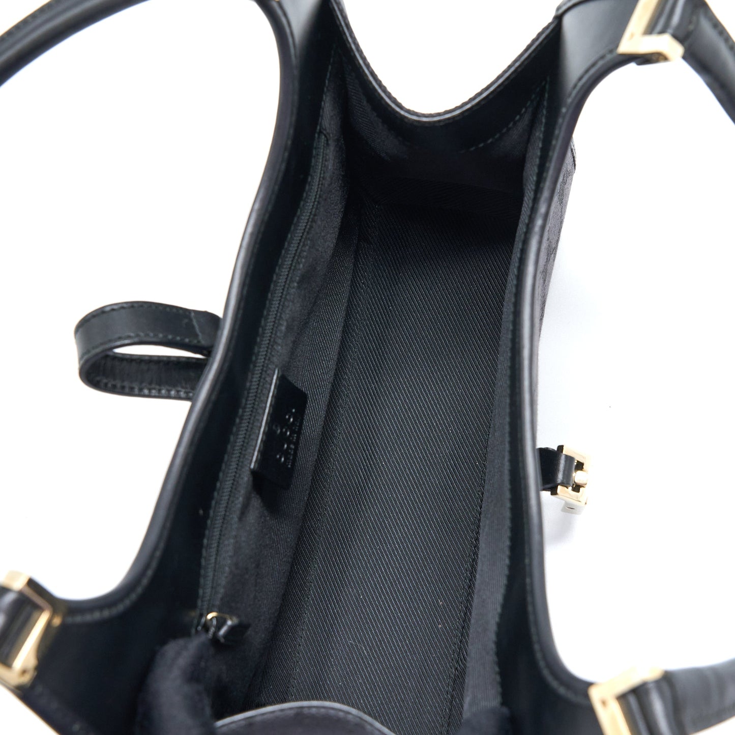 Gucci Vintage Jackie Bag GG Printed Canvas Black