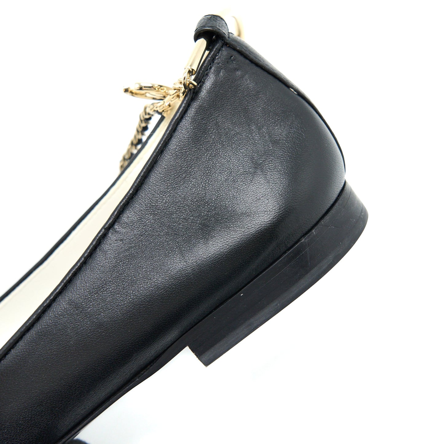 Chanel Size 39 Flats Lambskin Black