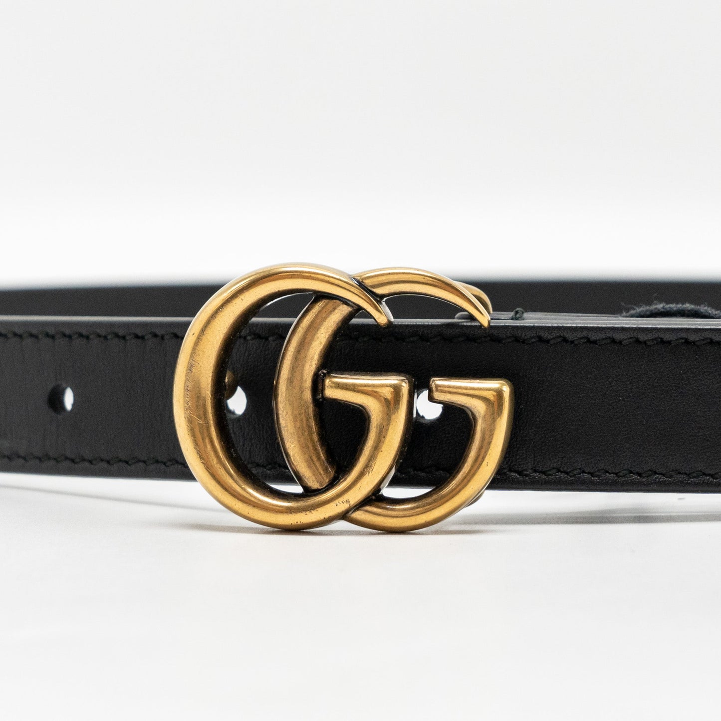 Gucci size 75 GG marmont Thin Belt black