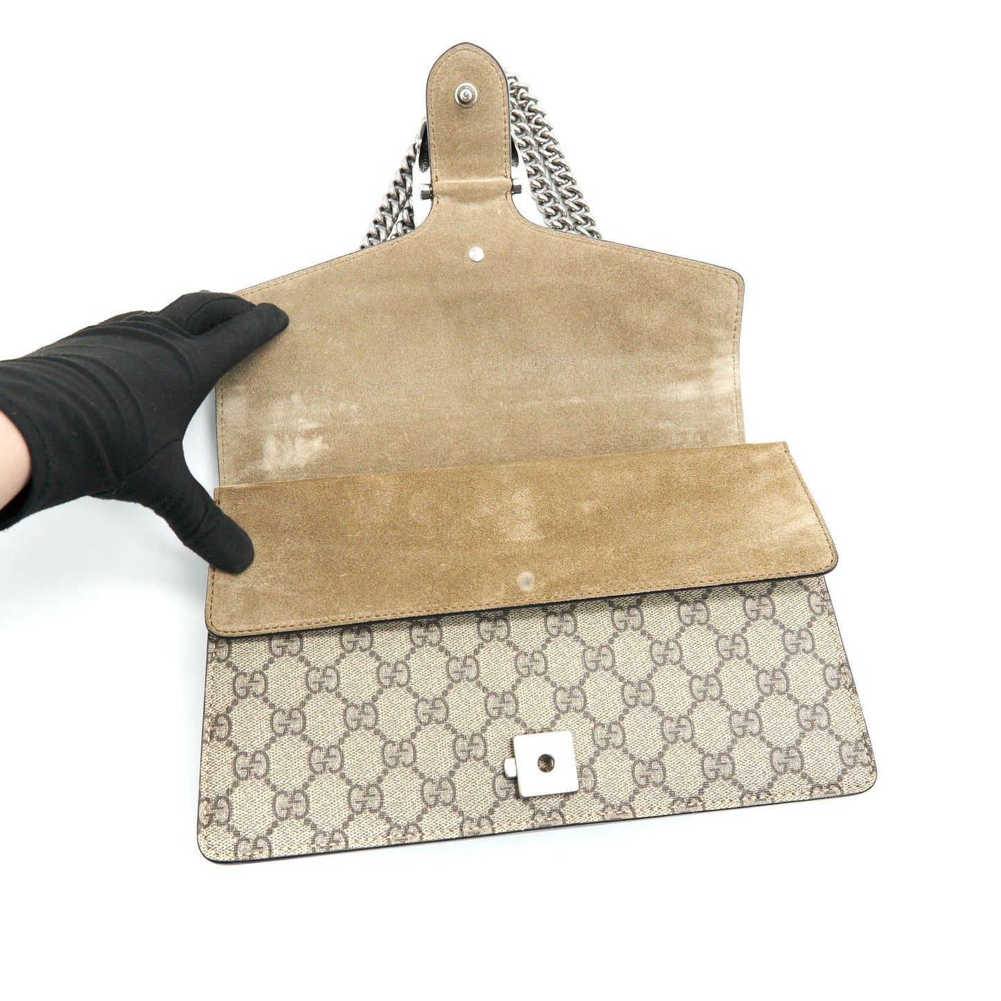GUCCI SMALL DIONYSUS GG BAG IN BEIGE