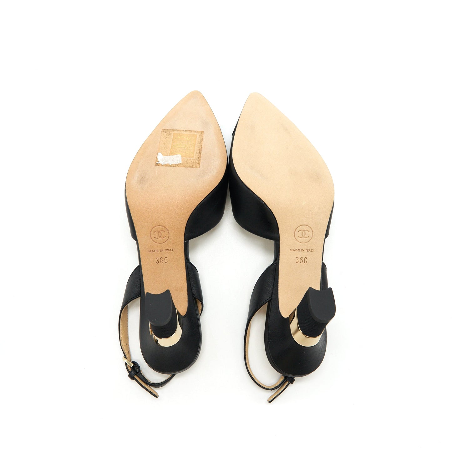 Chanel Size 36C Mid Heels Sling Back