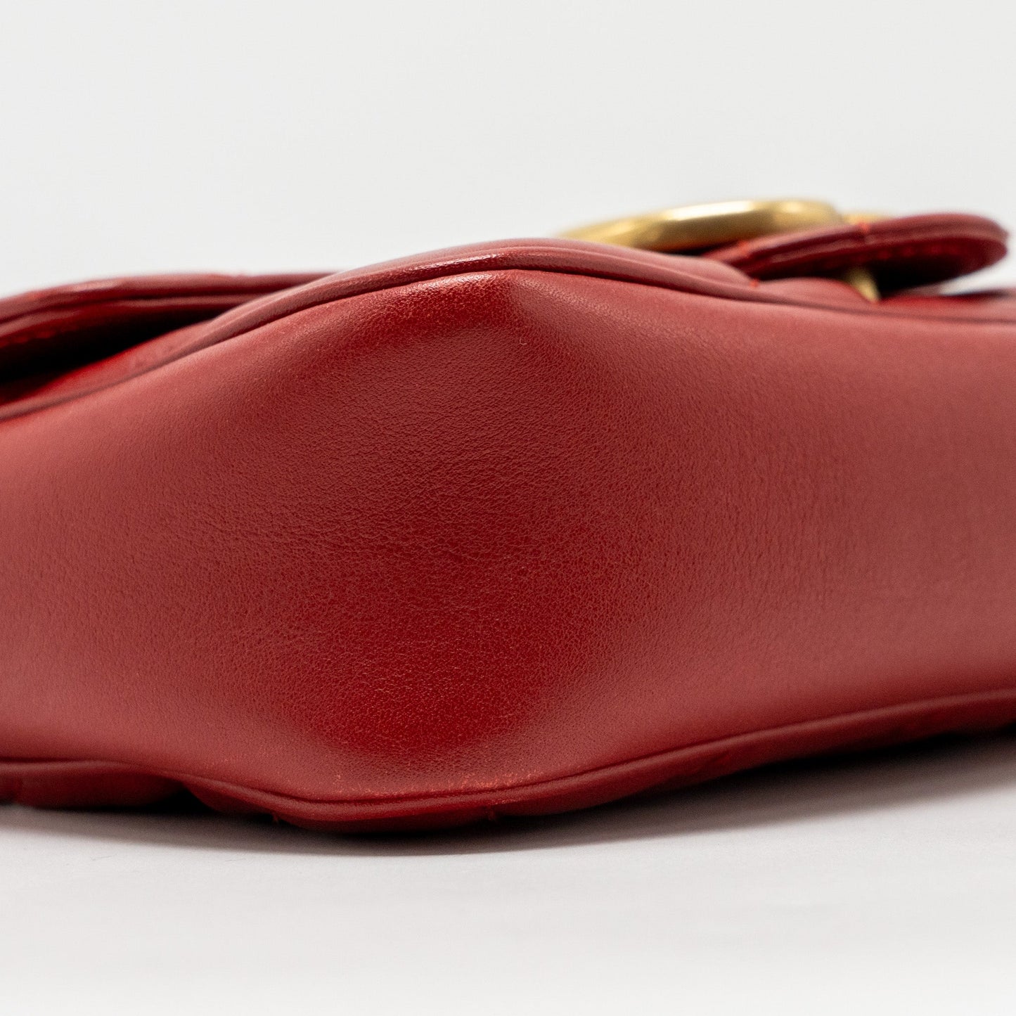 Gucci Super Mini GG Marmont Calfskin Red