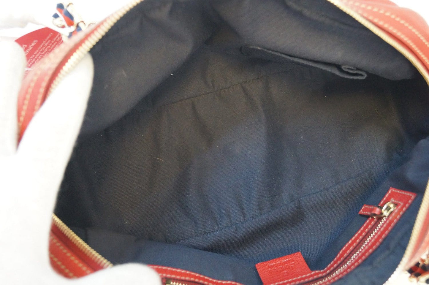 GUCCI Cruise Red Leather Chain Shoulder Bag