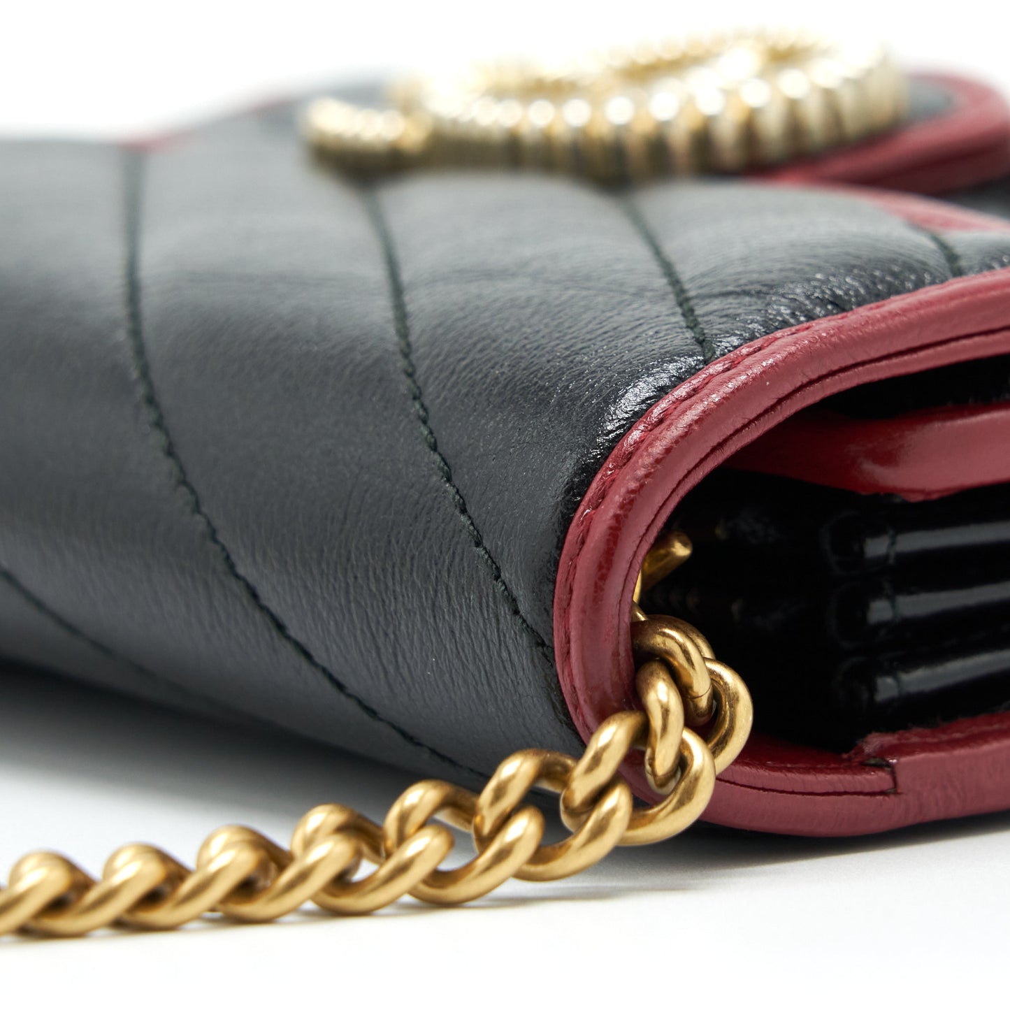 Gucci GG Marmont Wallet On Chain Black