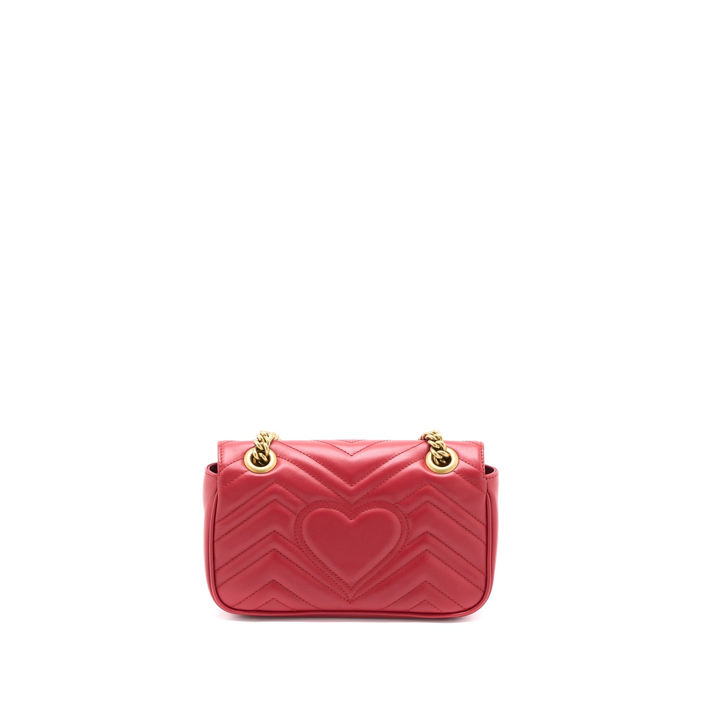 Gucci Mini GG Marmont Bag Calfskin Red Brushed