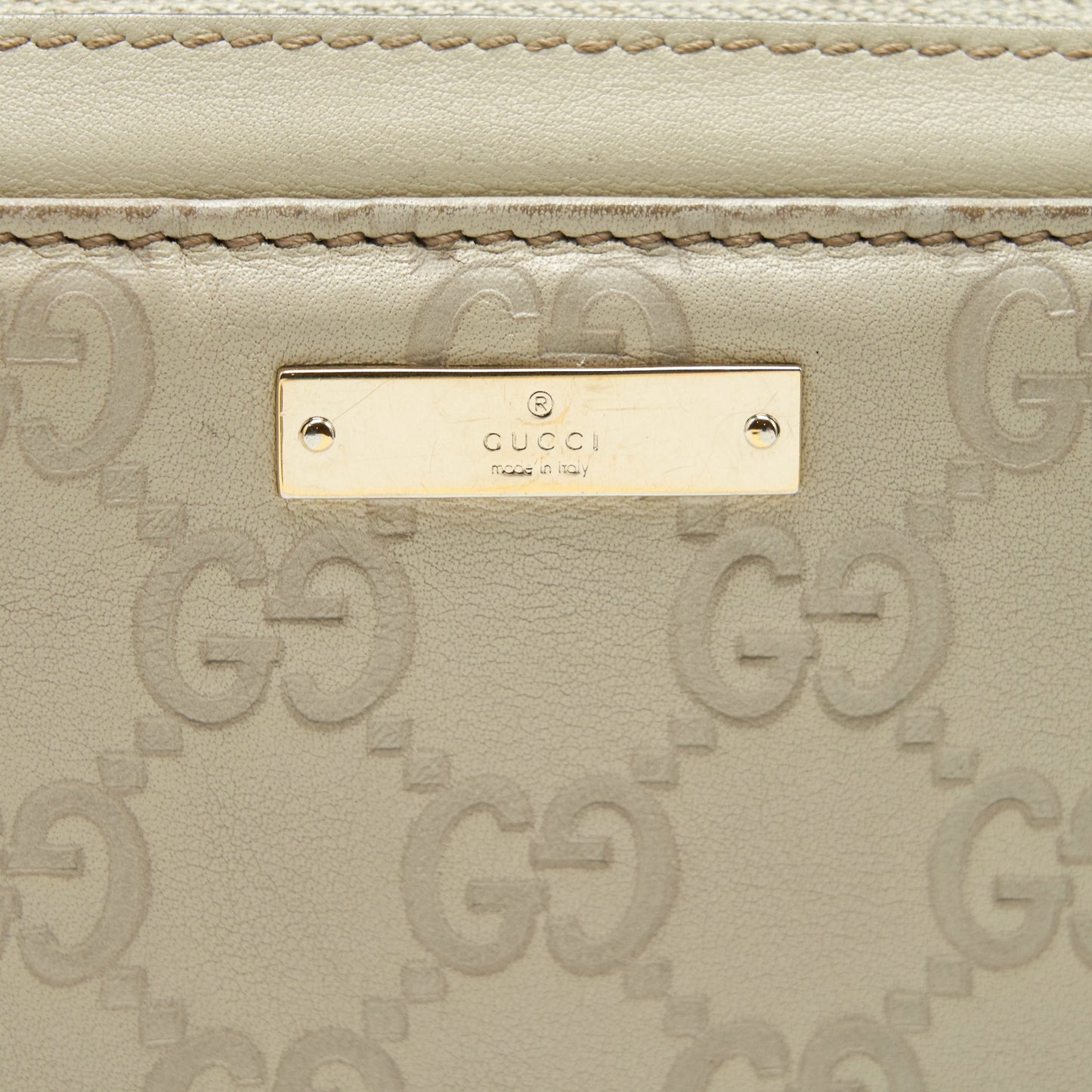 Gucci Vintage Shoulder Bag White/Extra Wallet