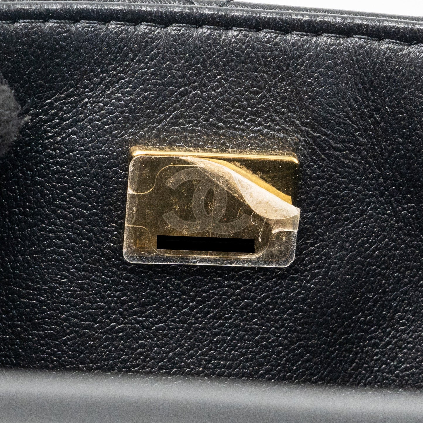 Chanel Mini Square Flap Bag Lambskin Black (Microchip)