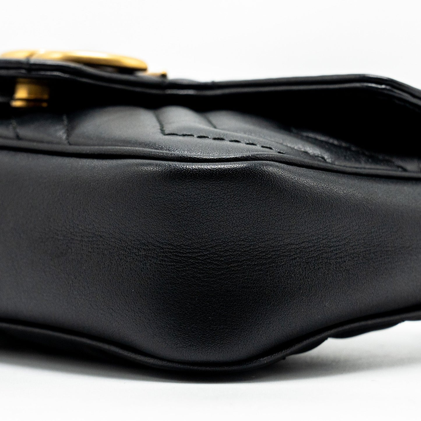 Gucci Super Mini Marmont calfskin black