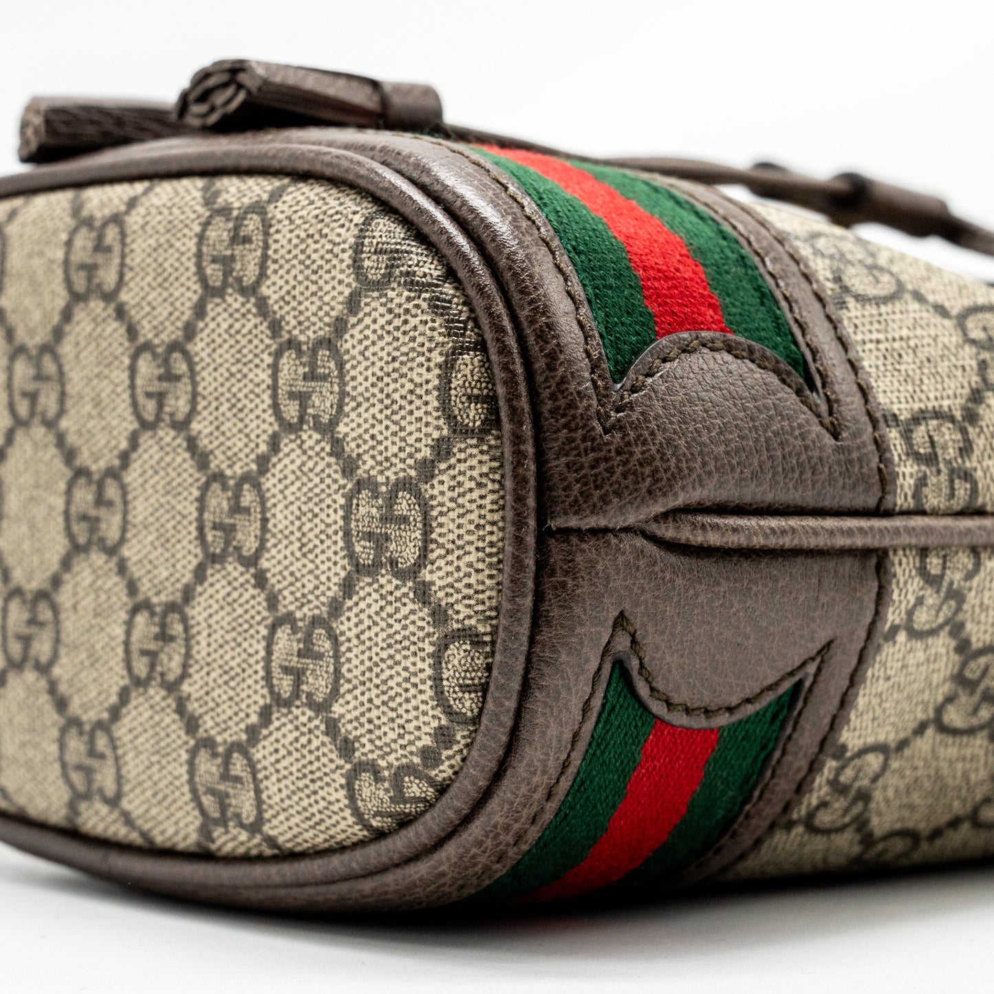 Gucci Ophida Mini Bucket Bag GG Supreme Canvas Beige / Ebony