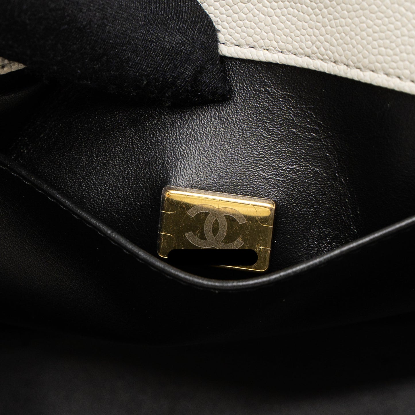 Chanel 21K Coco First Caviar White Brushed (Microchip)