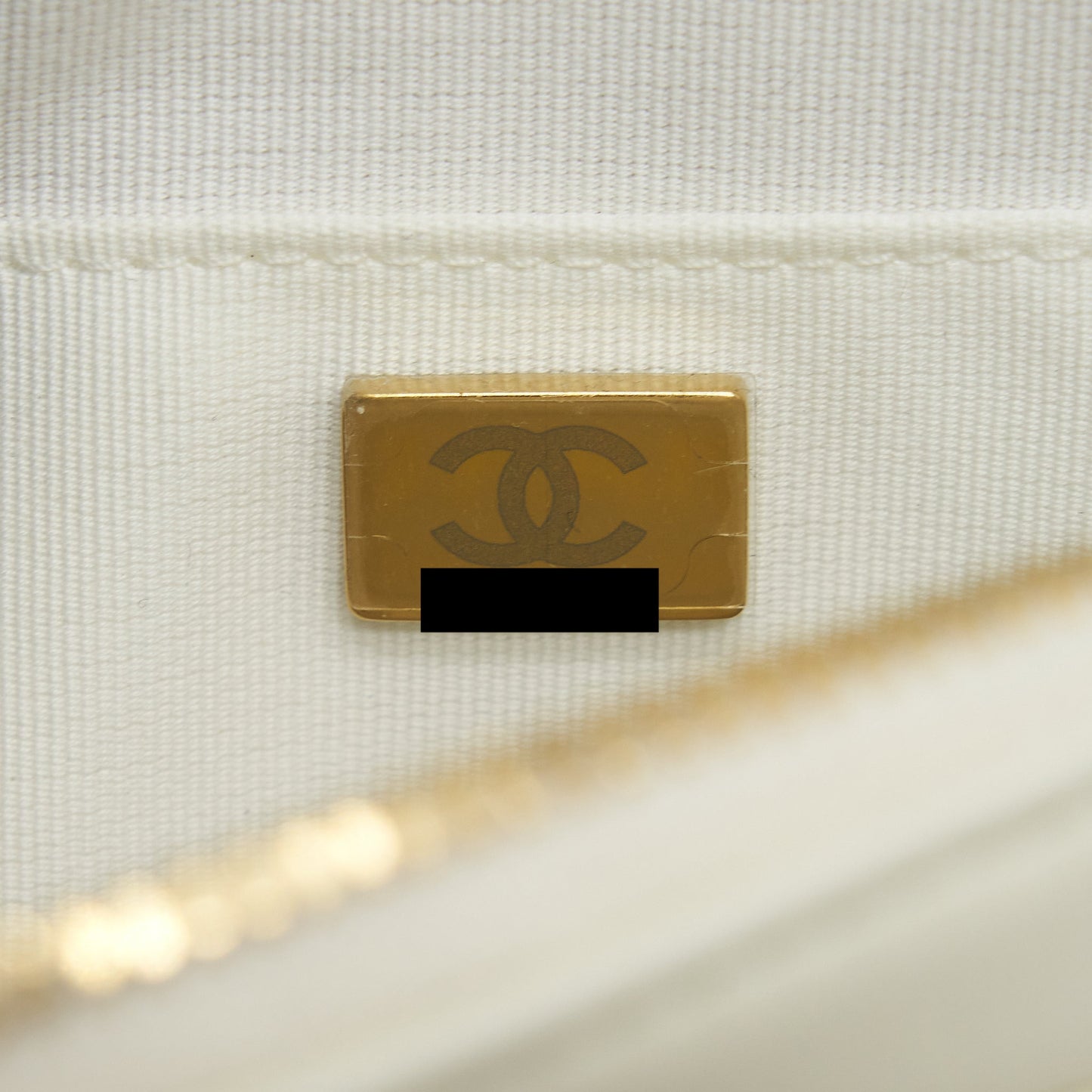 Chanel 22C Camera Bag calfskin white