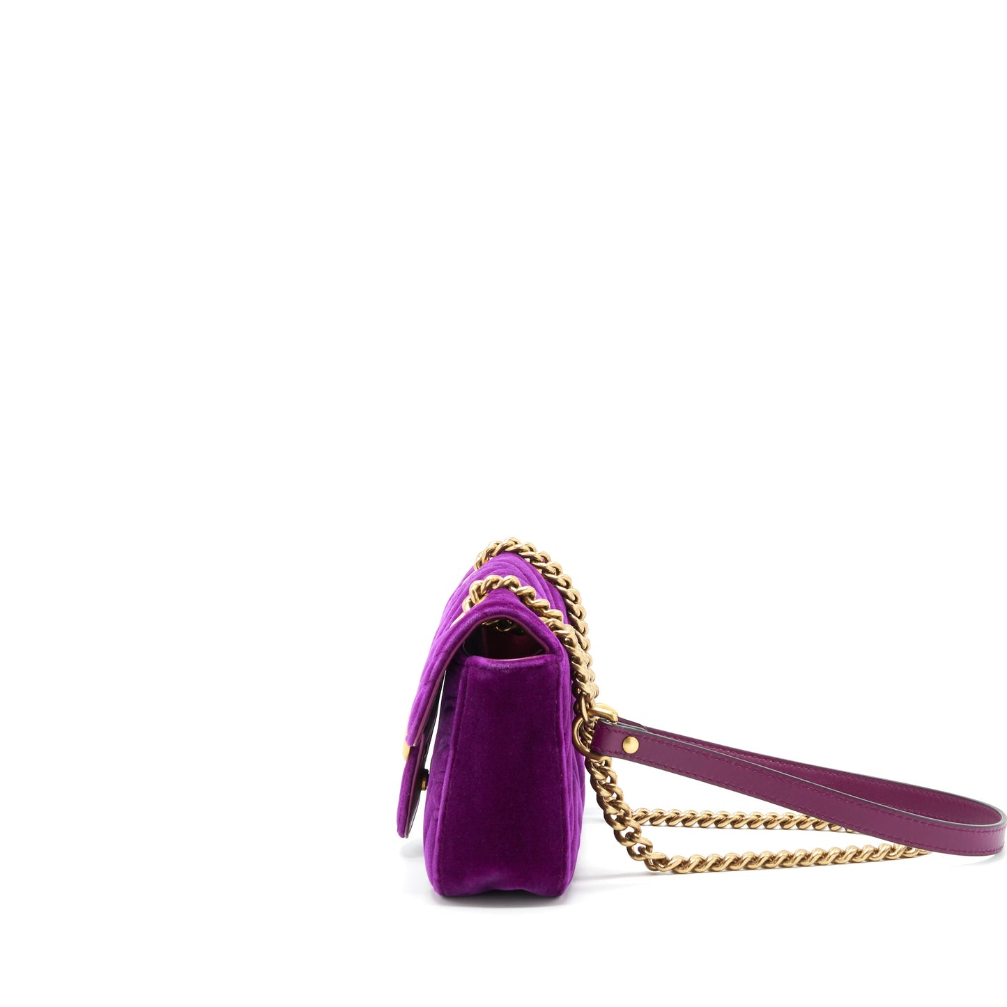 Gucci mini marmont bag Velvet Purple