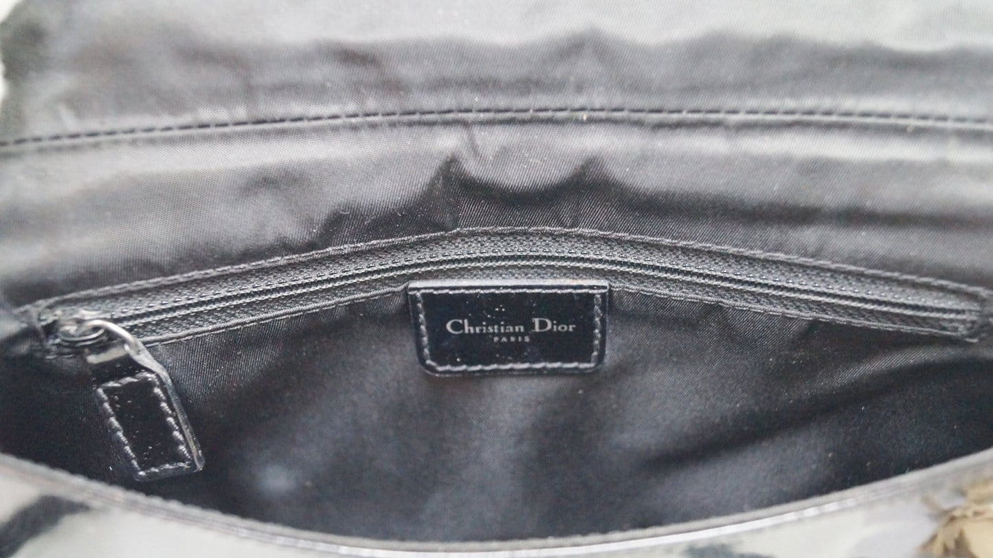 CHRISTIAN DIOR Black Maris Pearl Shoulder Bag