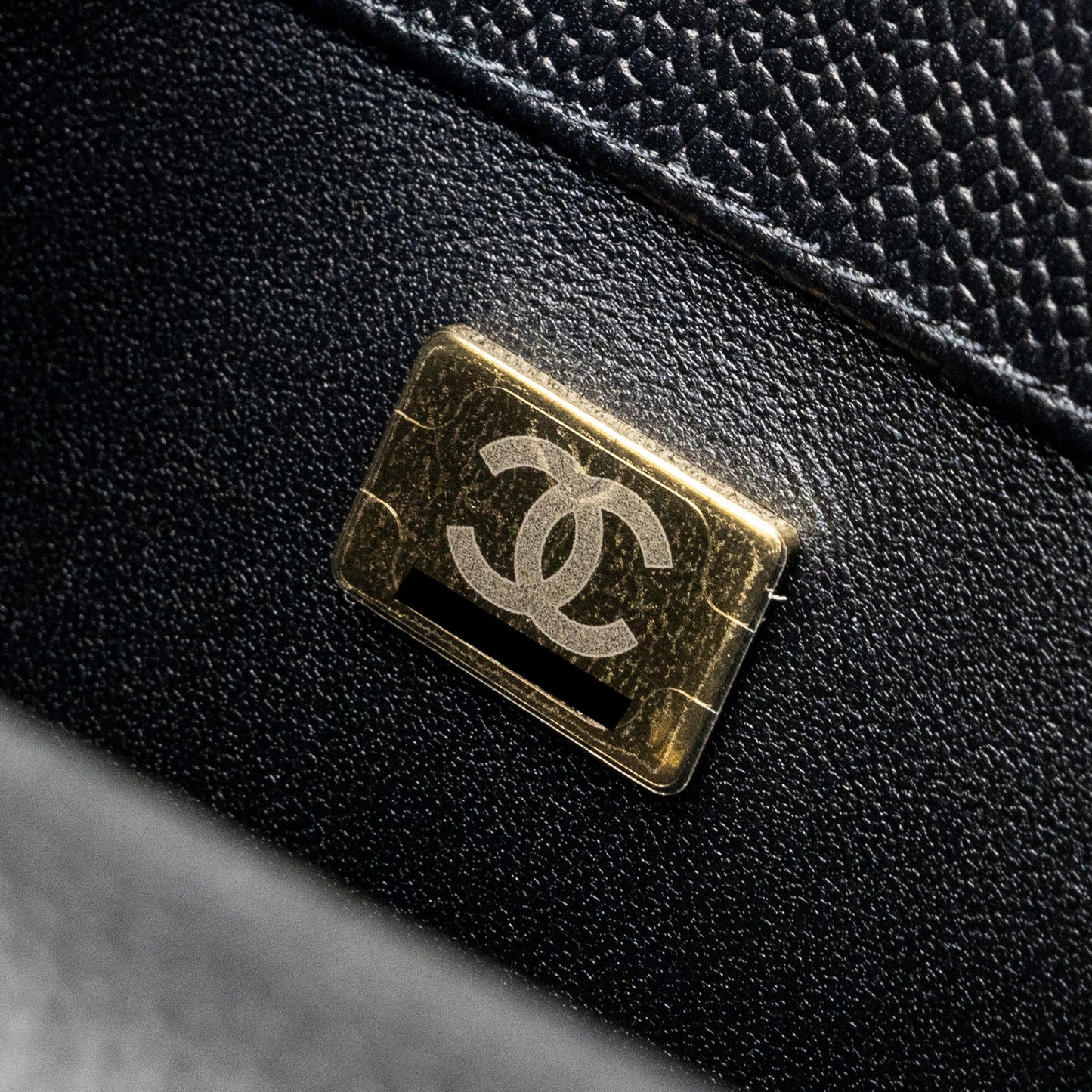 Chanel 24p Coco Love Mini Flap Bag Adjustable Chain Caviar Black Brush (Microchip)