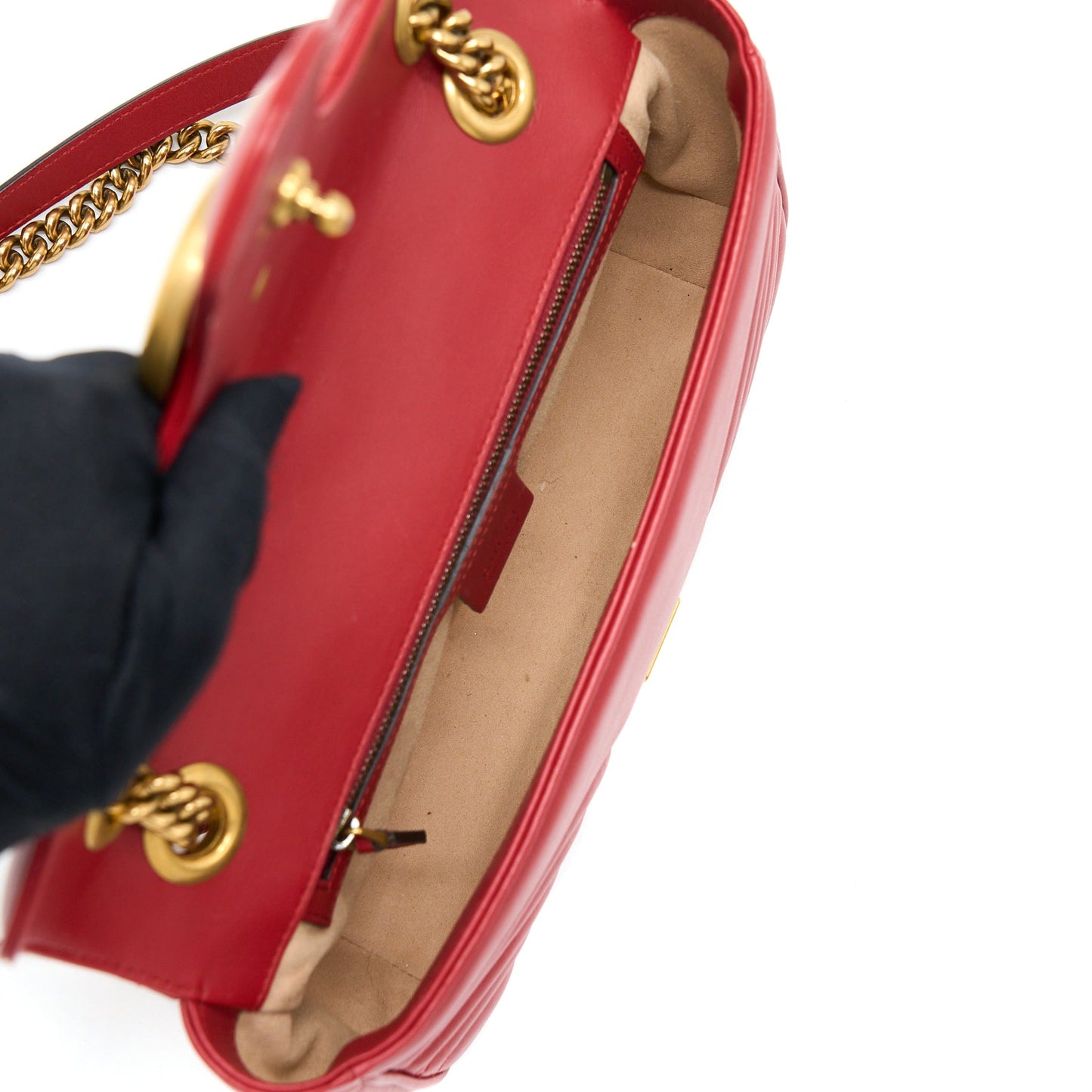 Gucci Small GG Marmont Bag Red