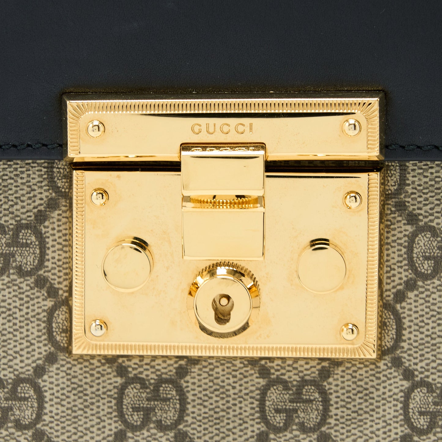Gucci Padlock GG Supreme Top Handle Bag