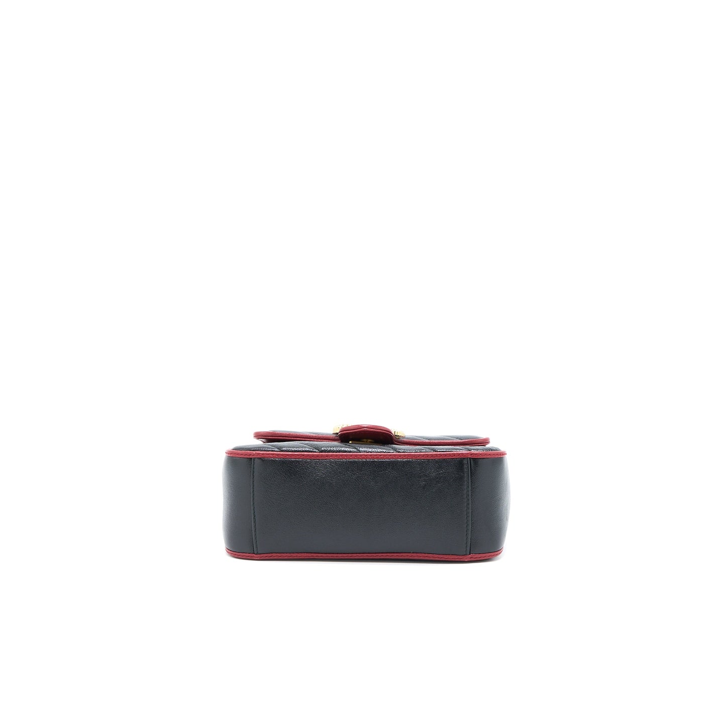 Gucci GG Marmont Mini Top Handle Bag Calfskin Black/Red