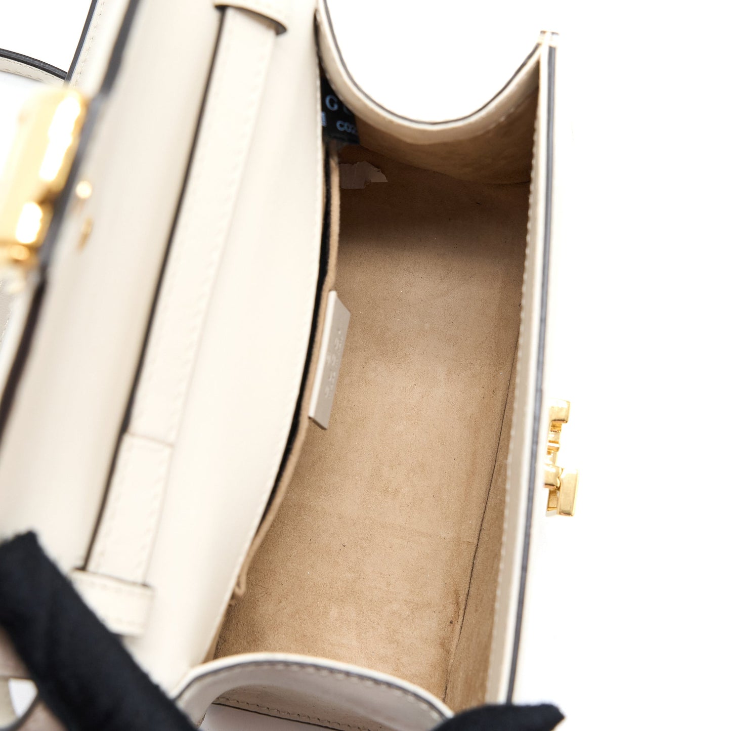 Gucci Mini Top Handle Sylvie Bag Calfskin White