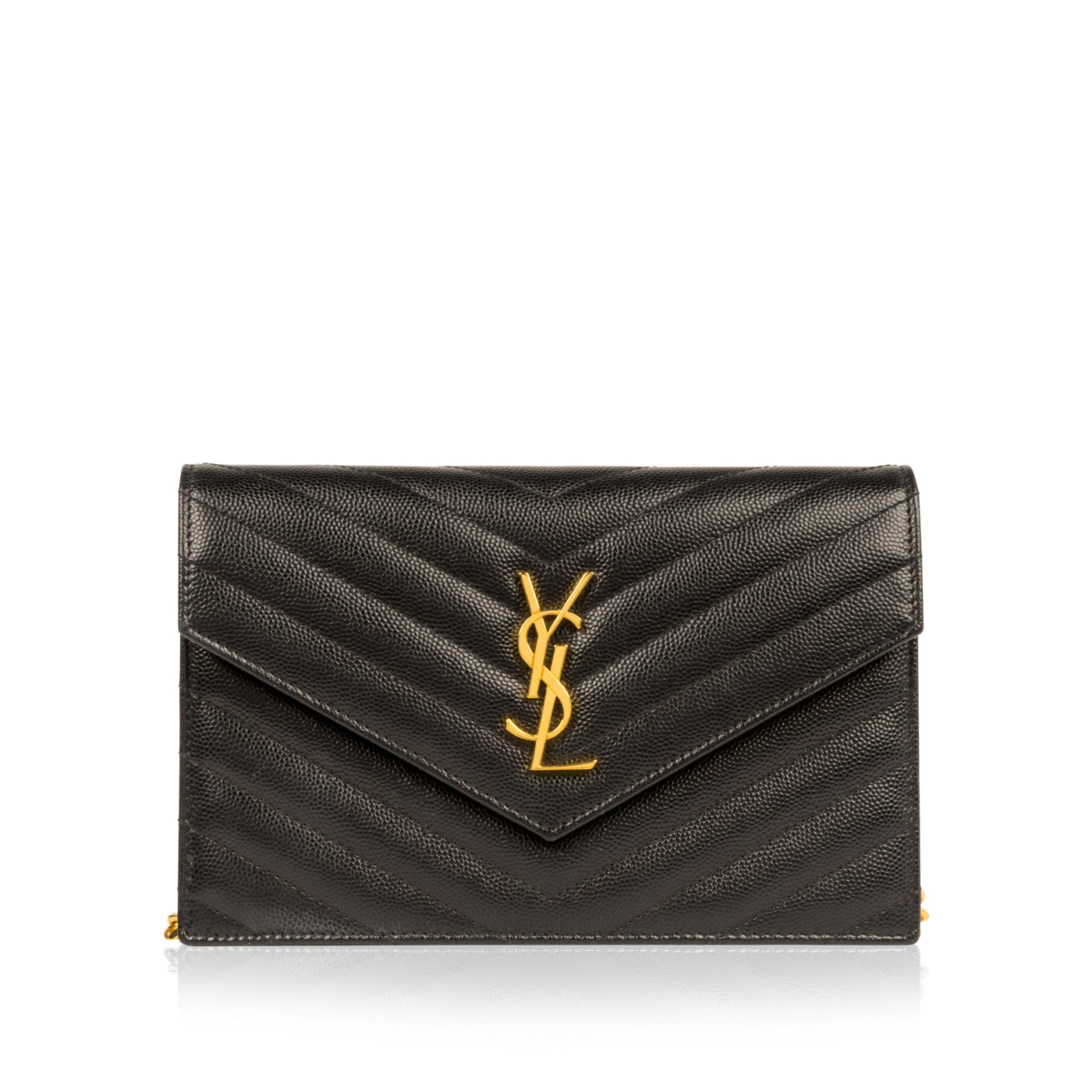 Saint Laurent Chevron Monogram Crossbody
