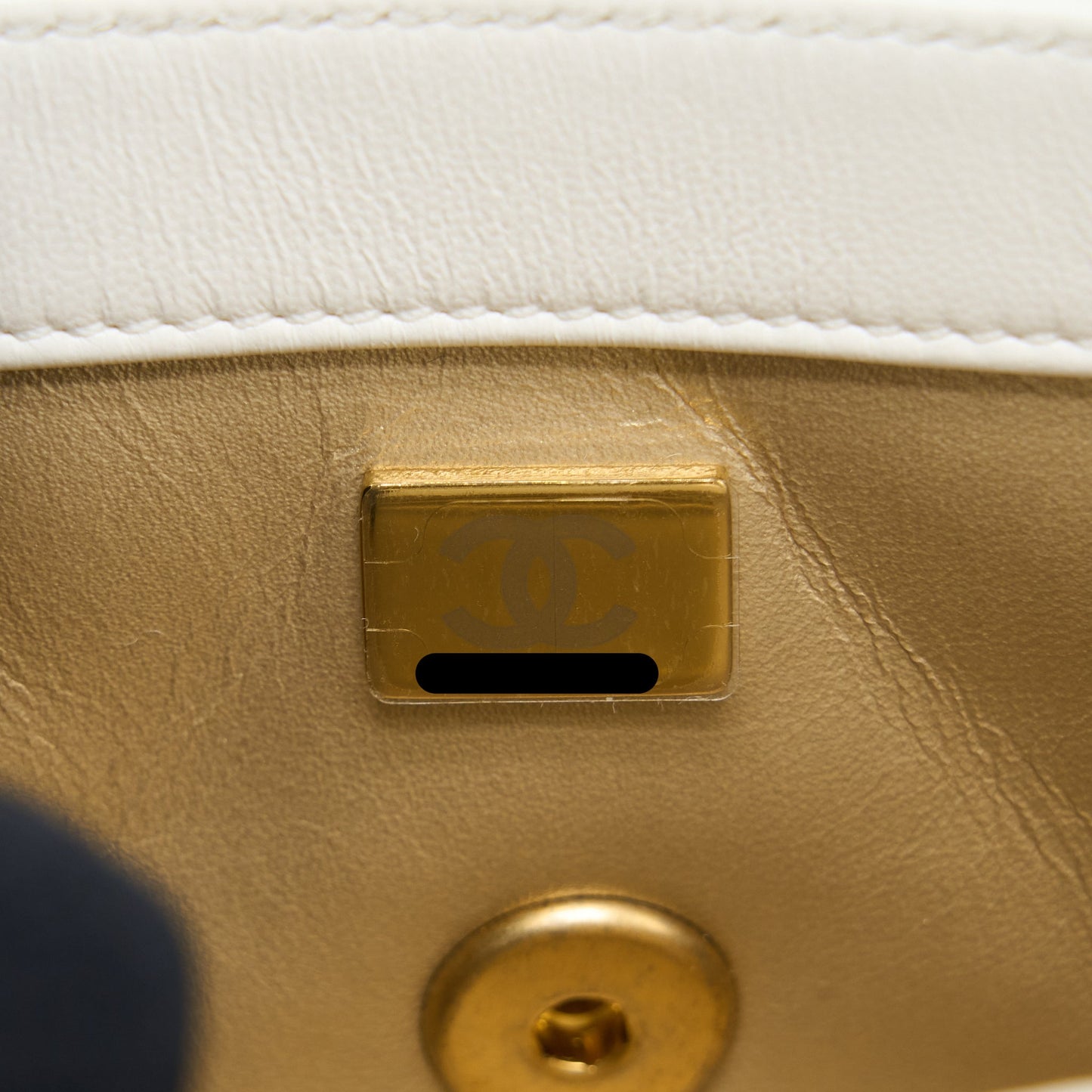 Chanel Quilted Flap Bag with Letter Chain Lambskin White (Microchip)