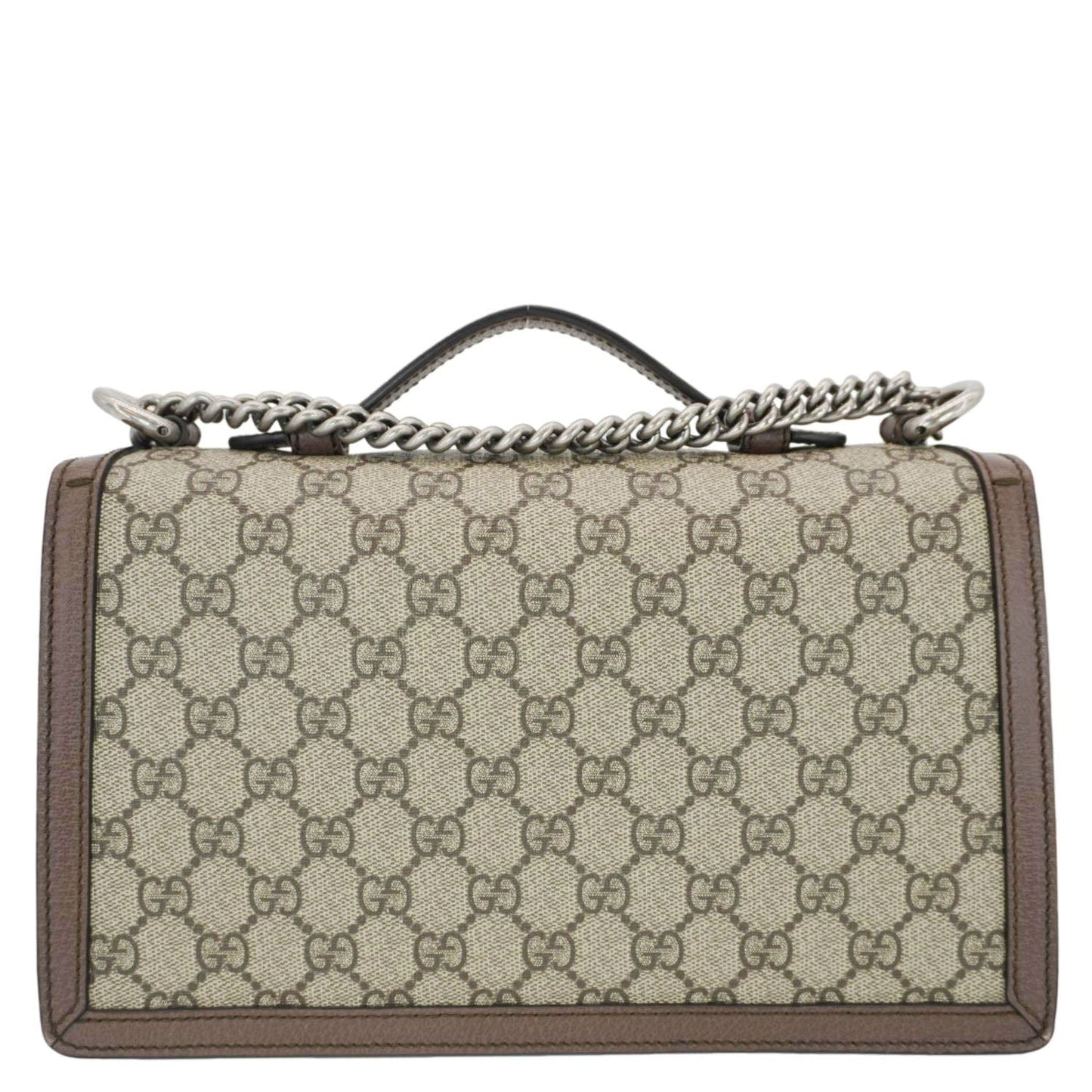 GUCCI Dionysus GG Supreme Canvas Top Handle Shoulder Bag Beige 621512