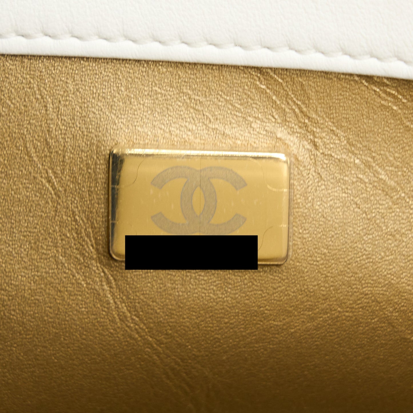 Chanel Pearl Crush Mini Square Lambskin White Brushed (Microchip)