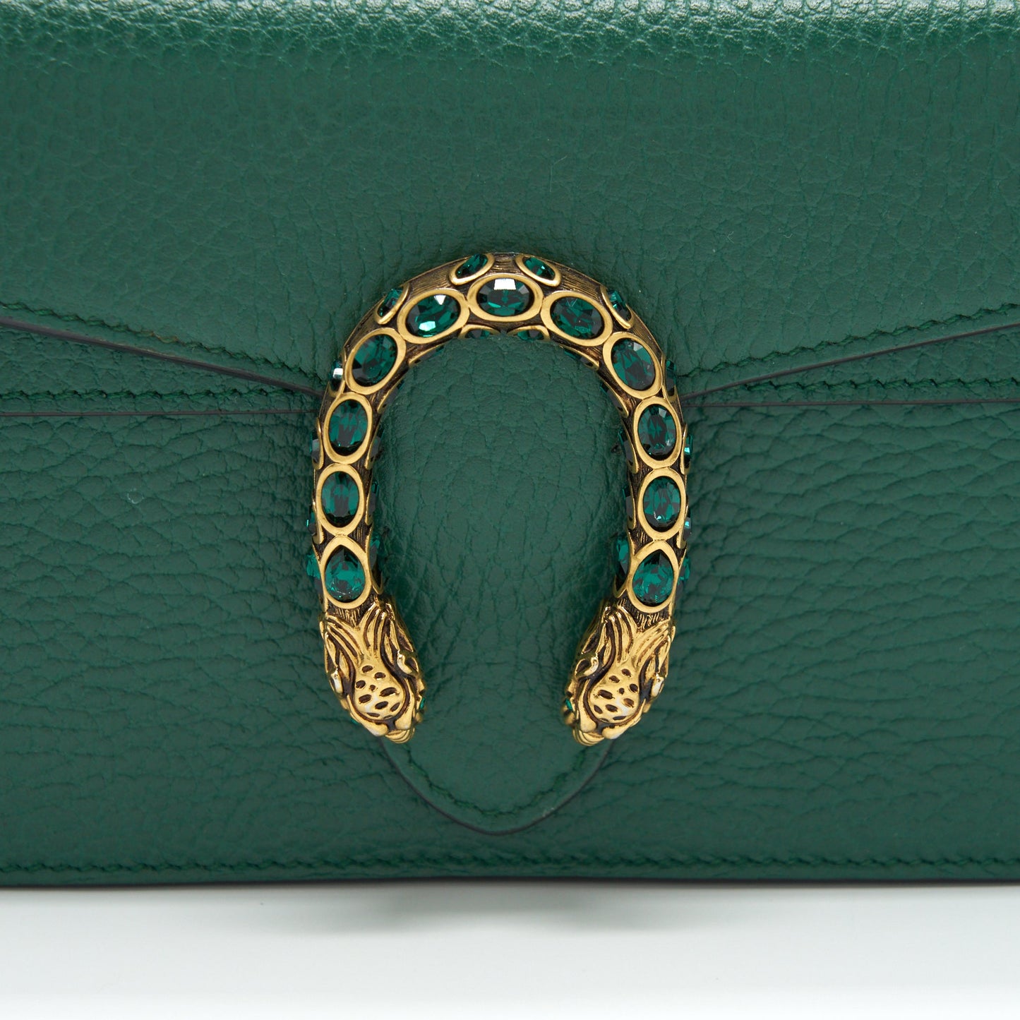 Gucci Super Mini Dionysus Green Gold And Silver Hardware