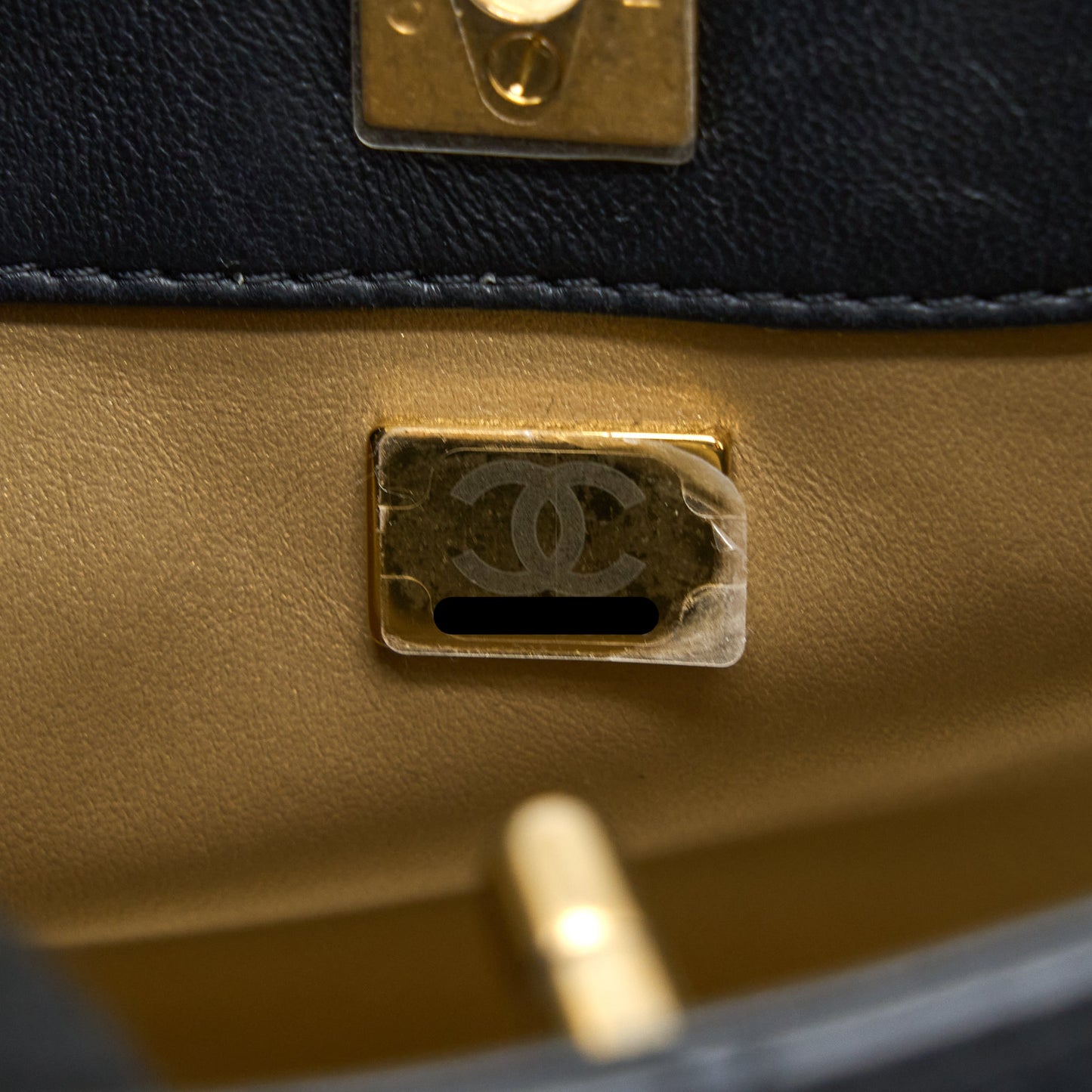 Chanel 23C Pearl Crush Hobo Bag Lambskin Black Brushed (Microchip)