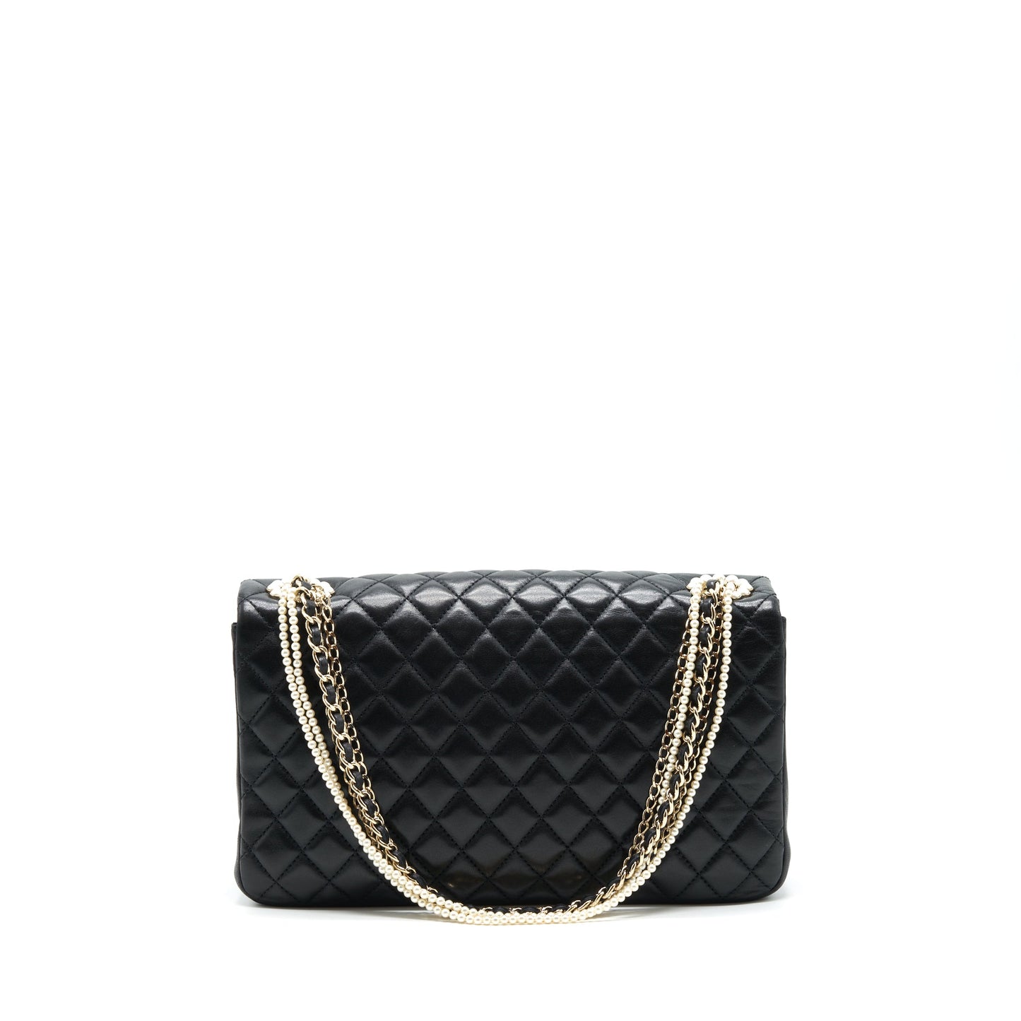 Chanel Westminster Pearl Shoulder Bag Lambskin Black