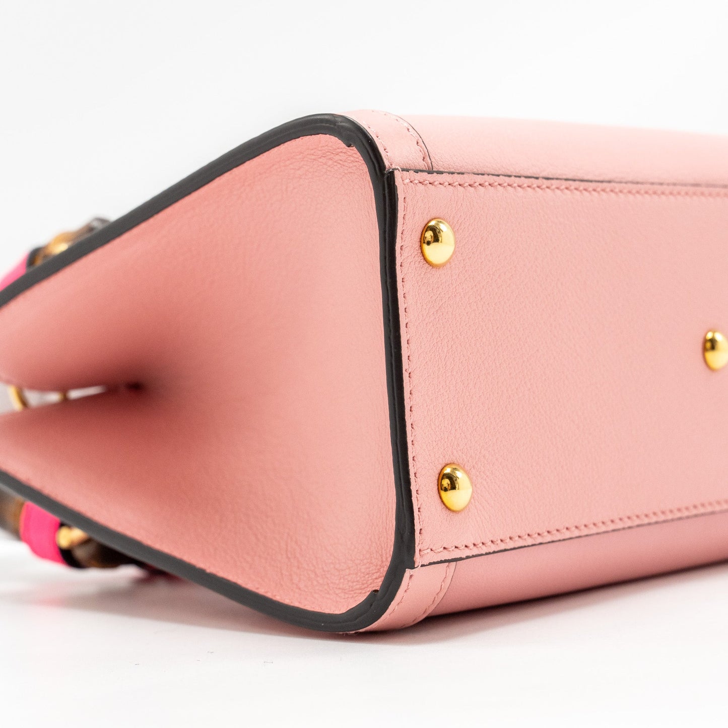 Gucci Mini Diana Bamboo Tote Bag Leather Pink