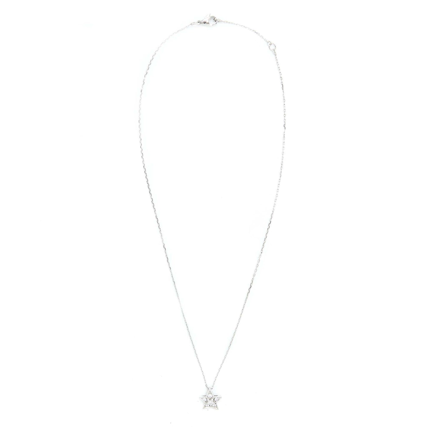 Chanel Small Version Comete Geode Necklace White Gold Diamonds