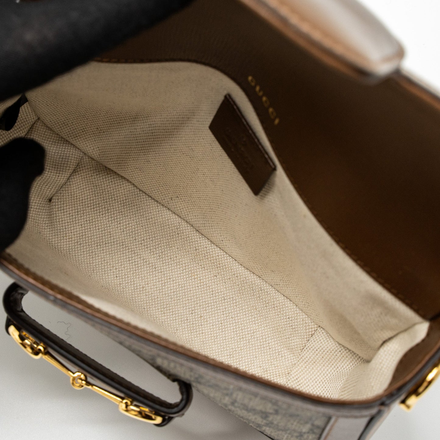 Gucci Horsebit 1955 Mini Bag GG Supreme Canvas