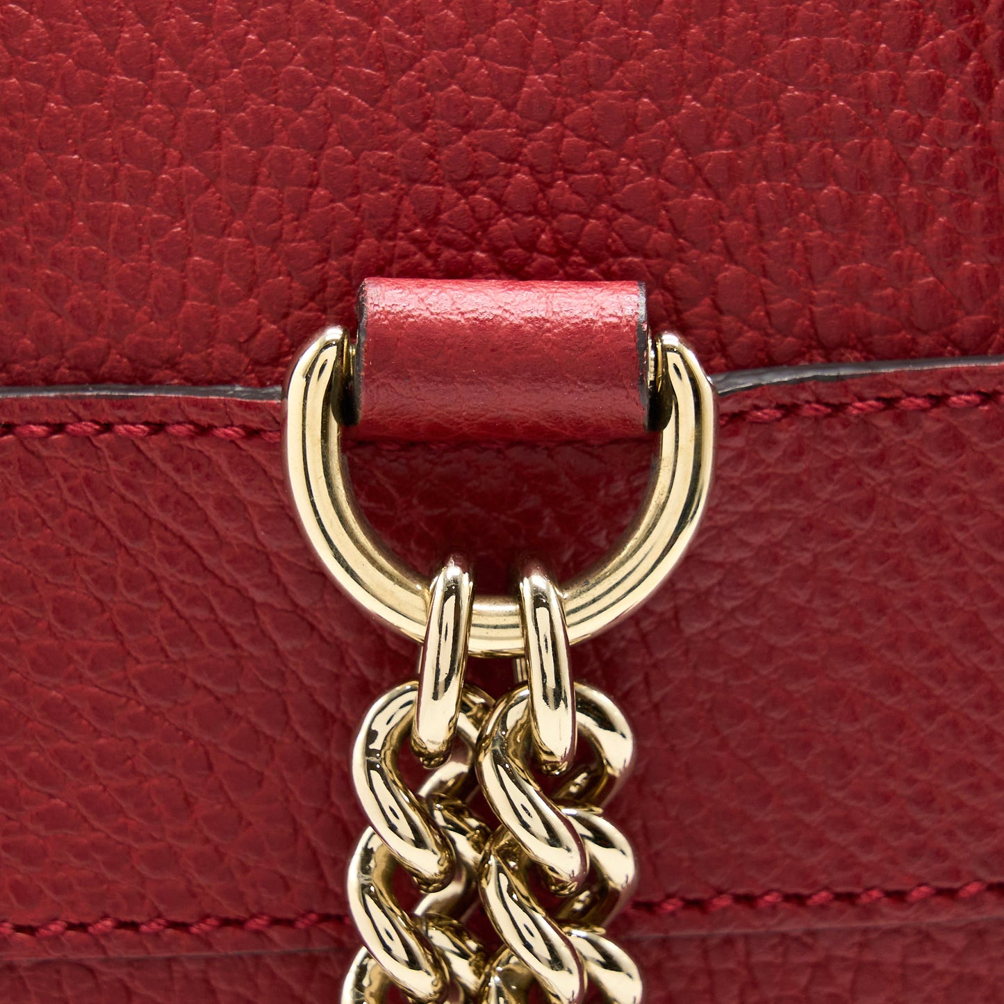 Gucci Soho Chain Backpack Red