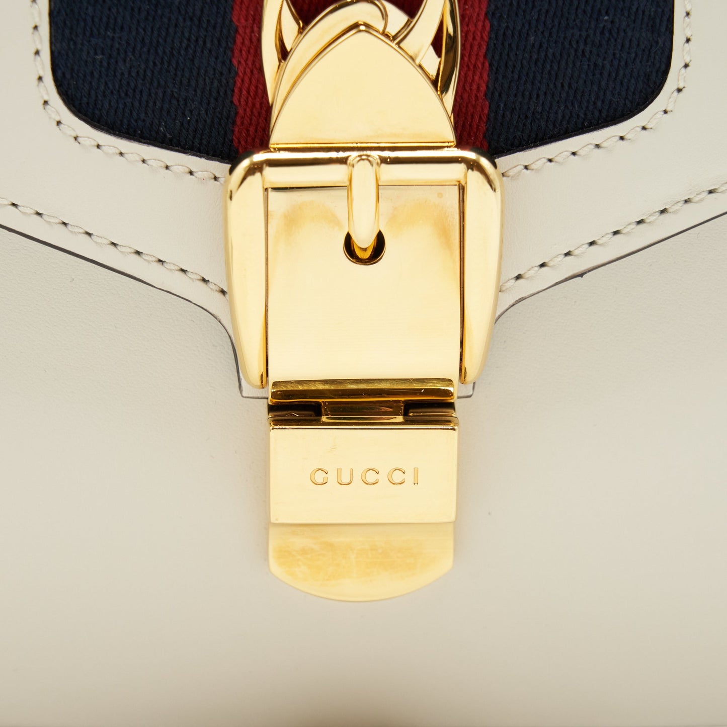Gucci Mini Top Handle Sylvie Bag White