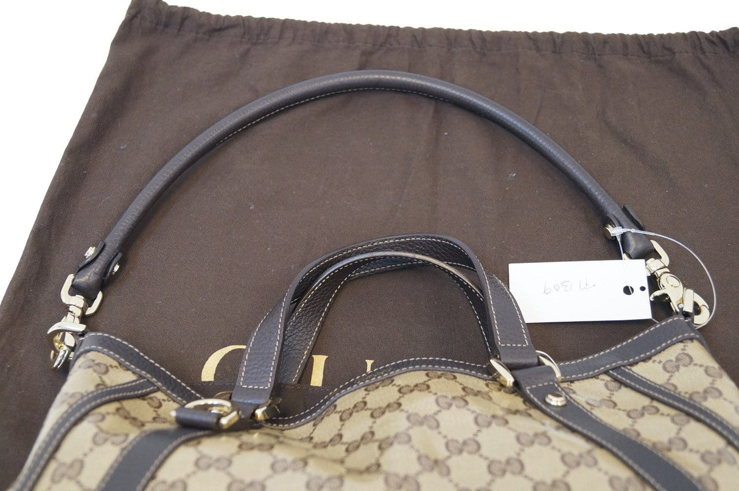 GUCCI GG Coated Canvas Abbey Convertible Shoulder Bag