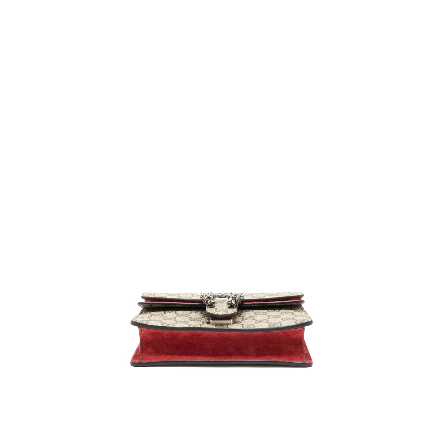 Gucci MIni Dionysus Supreme Suede Red Crossbody Bag SHW