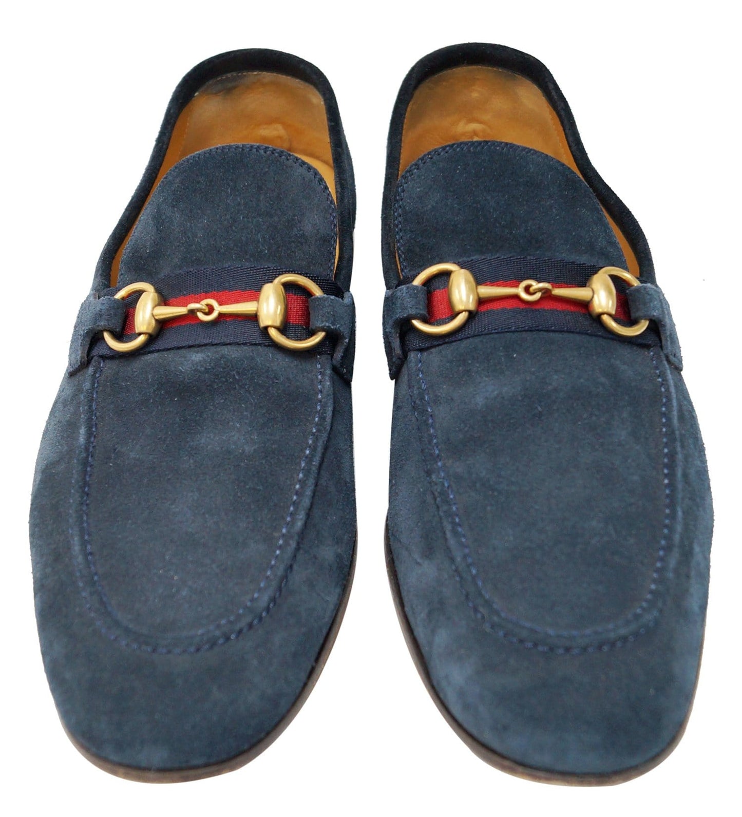 Gucci Horsebit Suede Moccasins Loafer with Web Men's Size 8