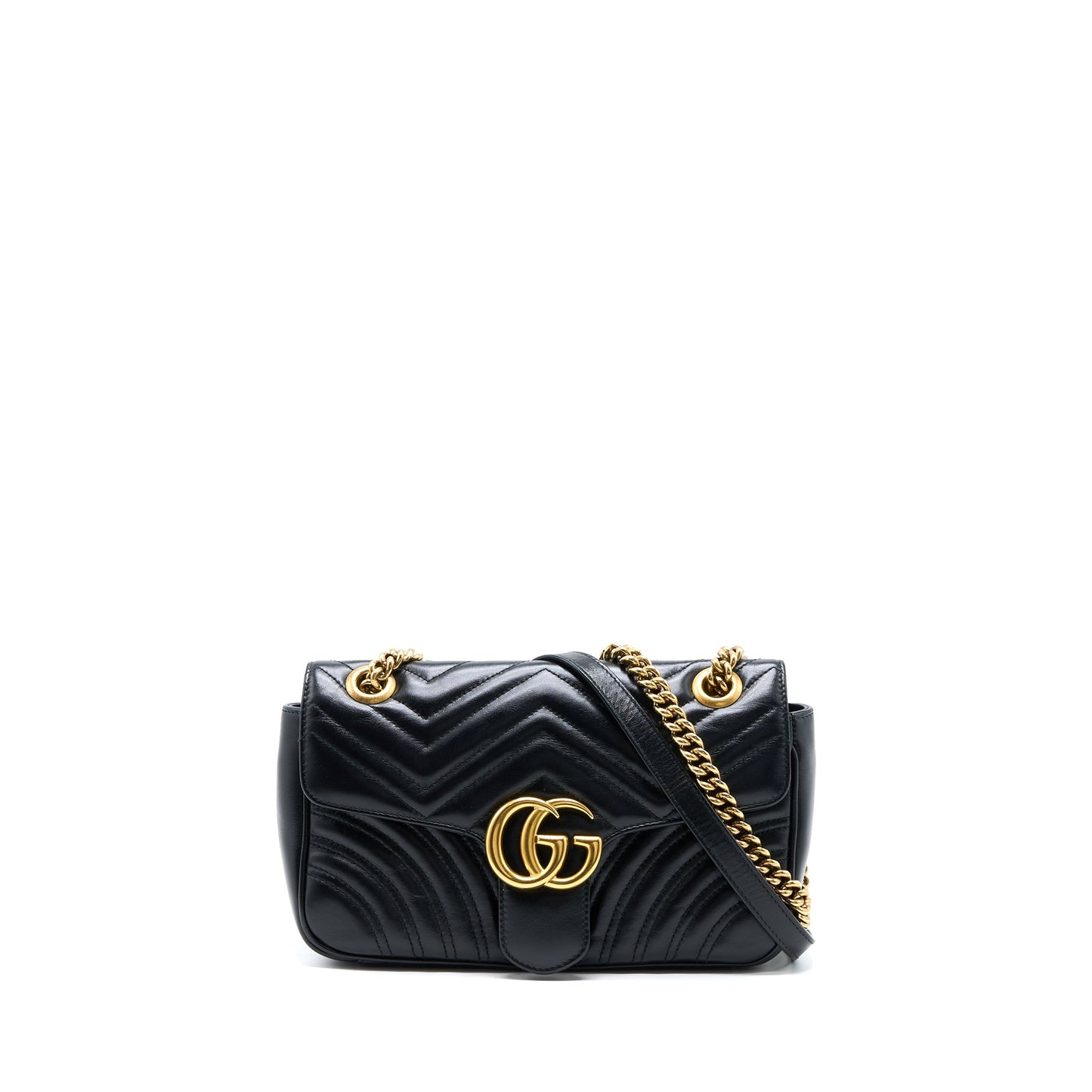 Gucci Small Marmont Calfskin Black