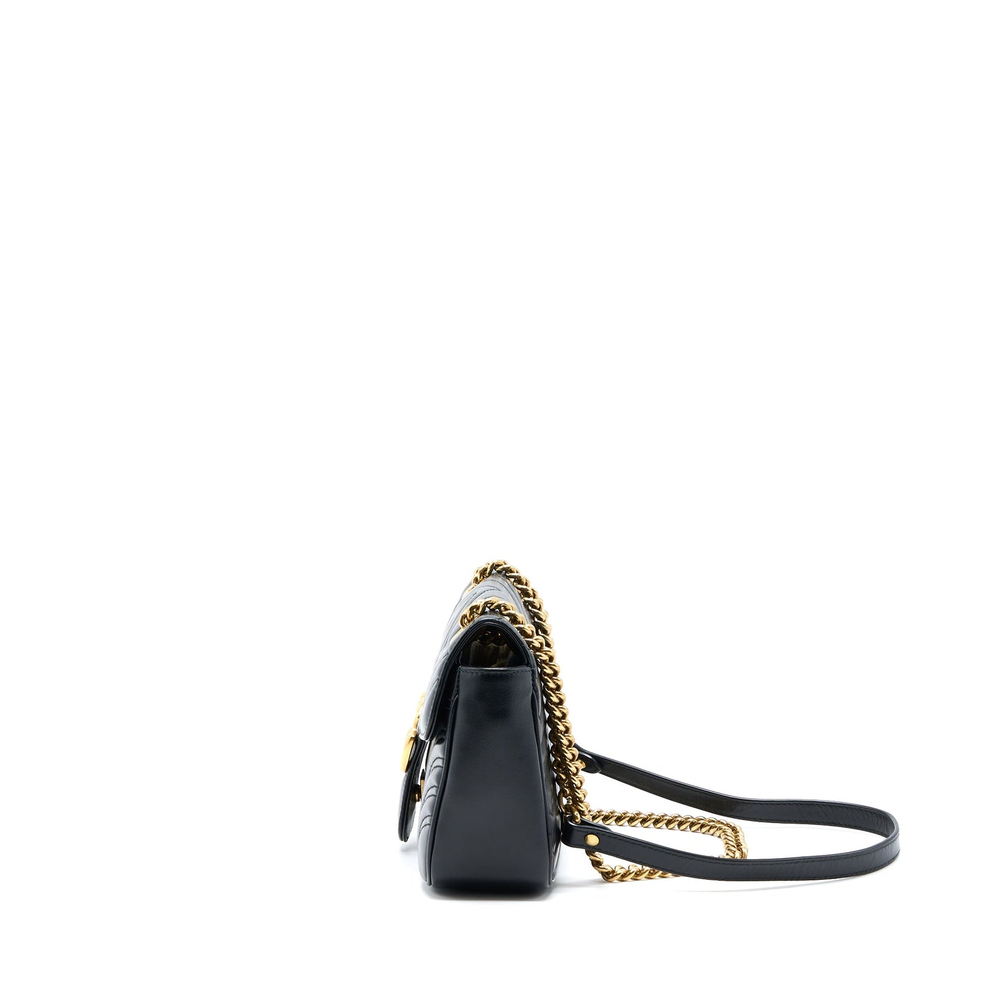 Gucci Small Marmont Calfskin Black