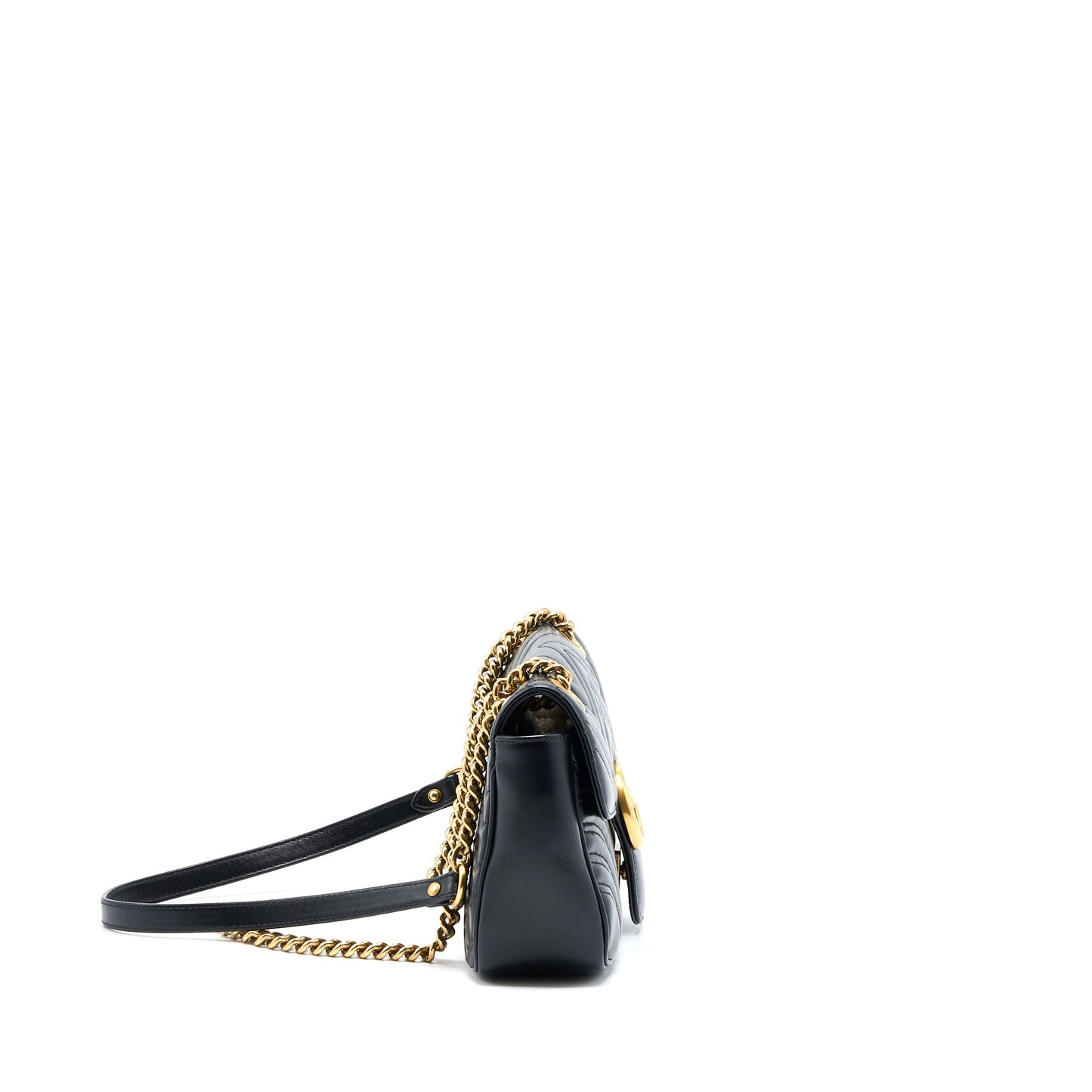 Gucci Small Marmont Calfskin Black