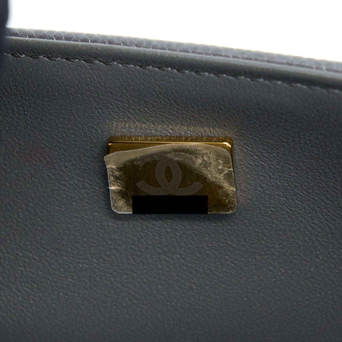 Chanel 22A Boy Messenger Bag Caviar Grey (Microchip)