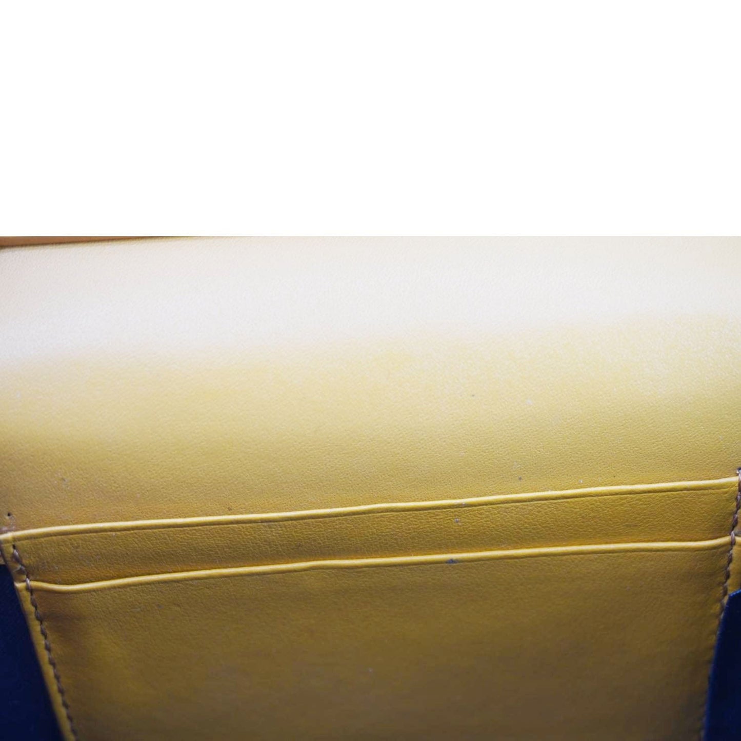 FENDI F Envelope FF 1974 Embossed Leather Belt Bag Sunflower