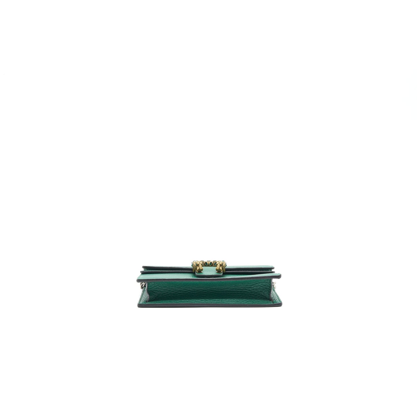 GUCCI DIONYSUS LEATHER SUPER MINI BAG GREEN