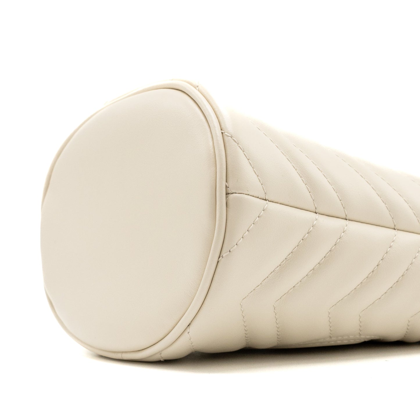 Gucci GG Marmont Mini Bucket Bag calfskin White