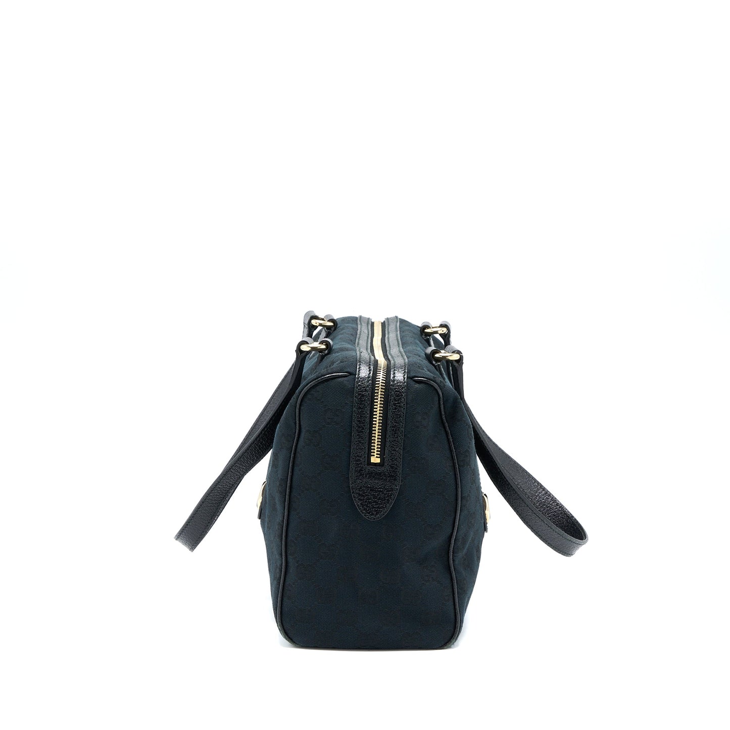Gucci Boston Bag GG Supreme Fabric Black SHW