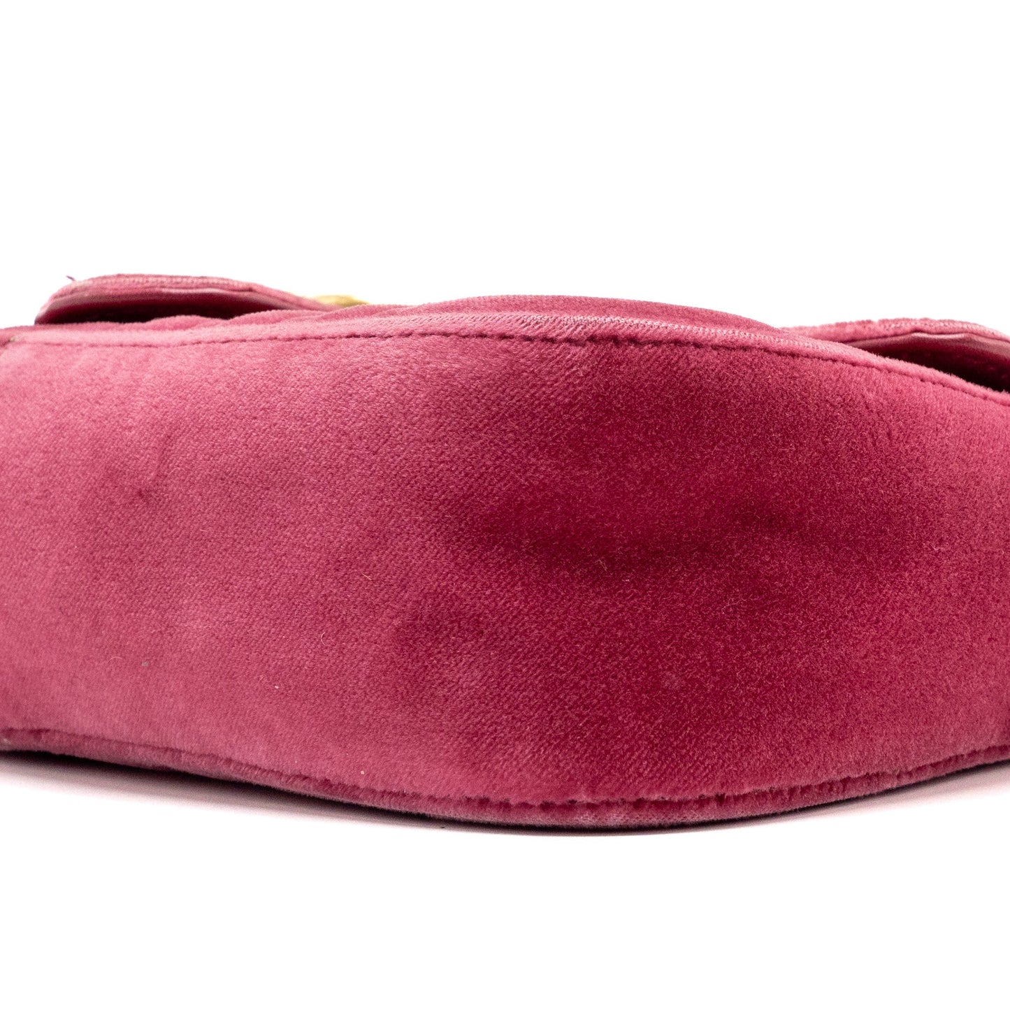Gucci Mini GG Marmont Shoulder Bag Velvet Pink