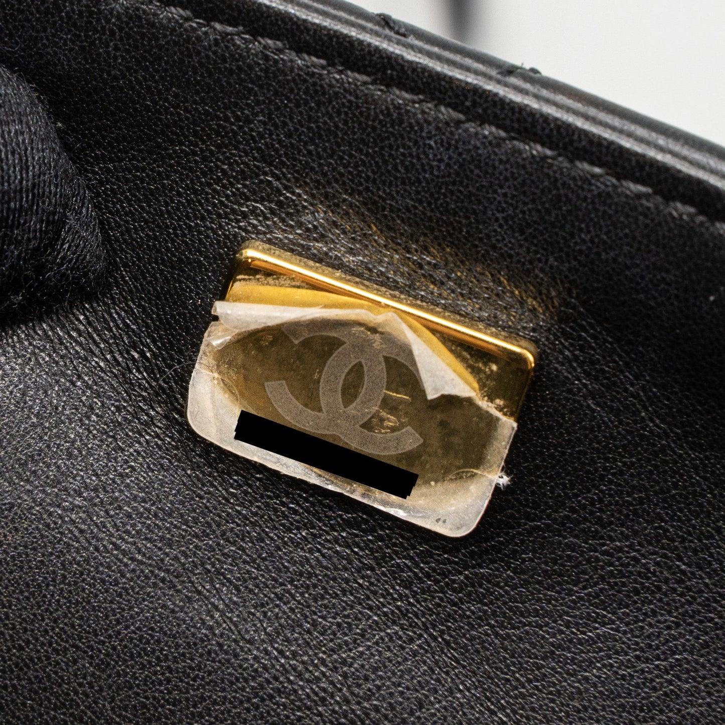 Chanel limited edition quilted flap bag lambskin black (microchip)
