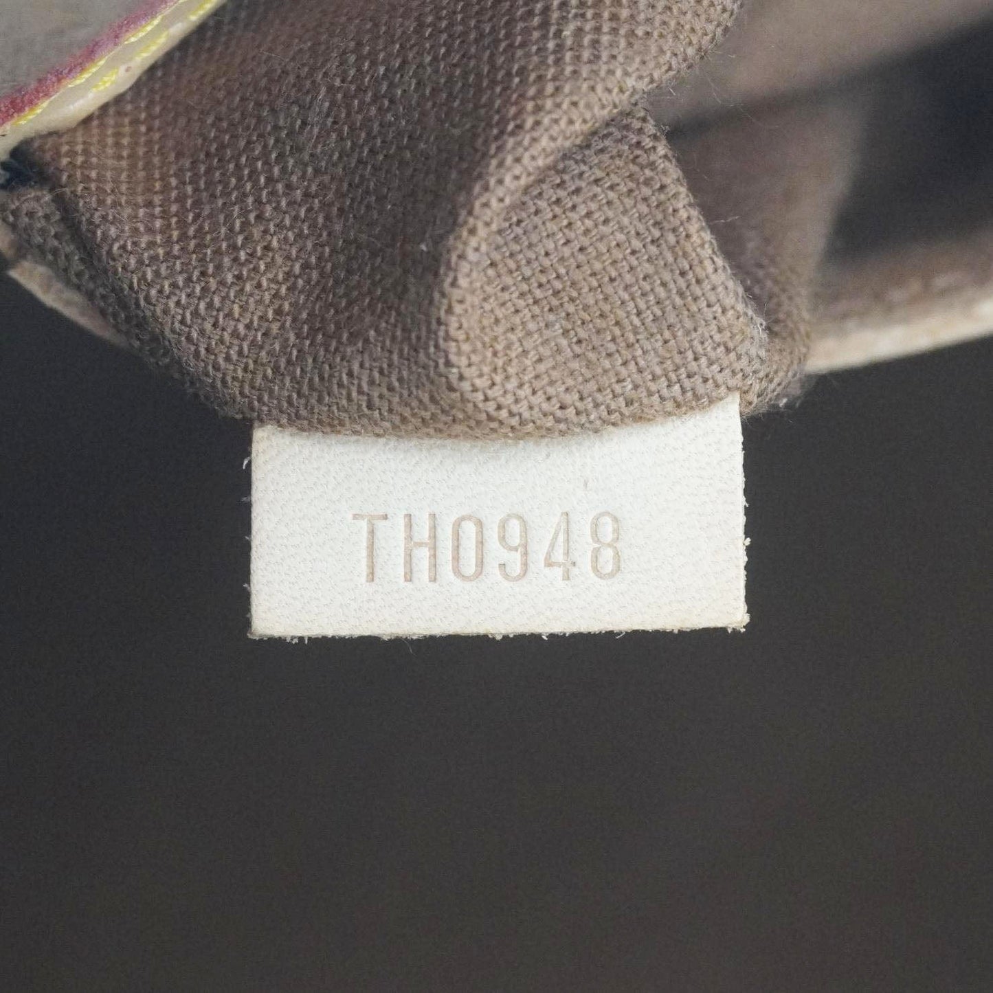 LOUIS VUITTON Alma Monogram Canvas Satchel Bag Brown